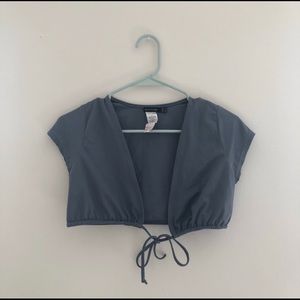 Pretty little thing tie front swim suit top